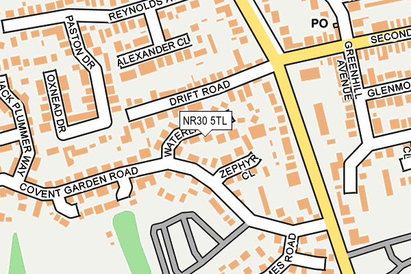 NR30 5TL map - OS OpenMap – Local (Ordnance Survey)
