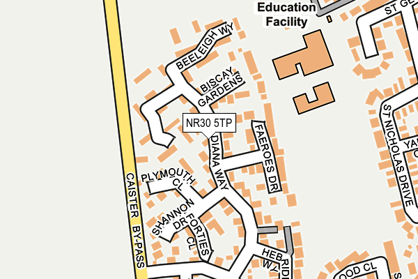 Map of VINCENT ELECTRICAL SERVICES LIMITED at local scale