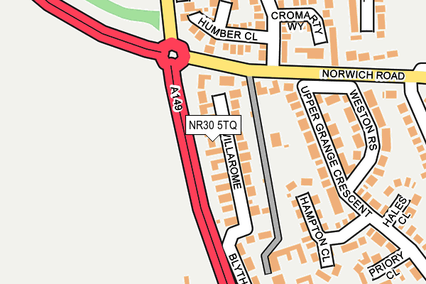 NR30 5TQ map - OS OpenMap – Local (Ordnance Survey)