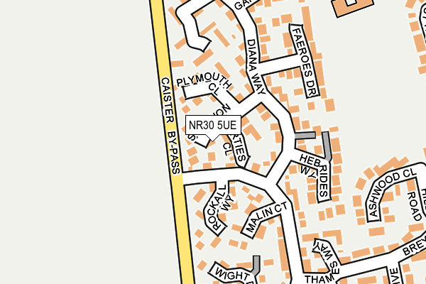 NR30 5UE map - OS OpenMap – Local (Ordnance Survey)