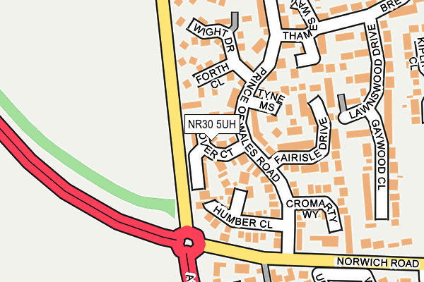 NR30 5UH map - OS OpenMap – Local (Ordnance Survey)