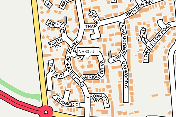 NR30 5UJ map - OS OpenMap – Local (Ordnance Survey)