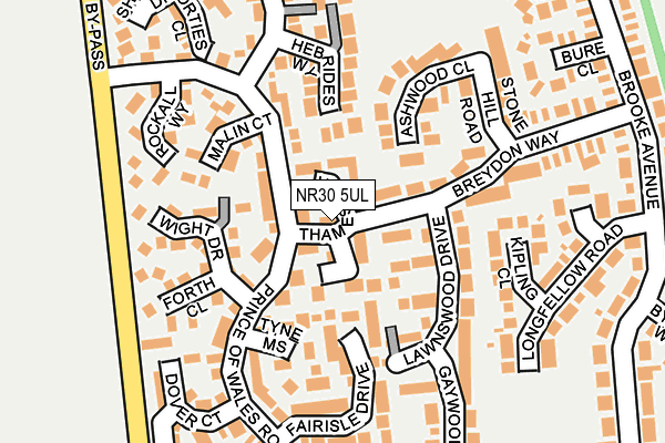 NR30 5UL map - OS OpenMap – Local (Ordnance Survey)
