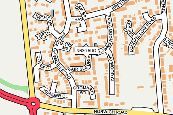 NR30 5UQ map - OS OpenMap – Local (Ordnance Survey)