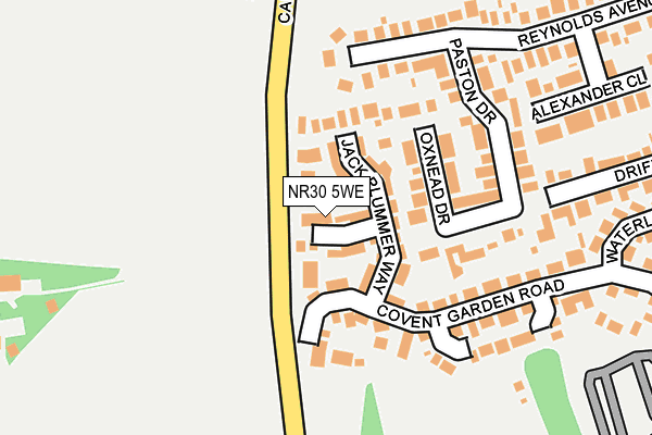 NR30 5WE map - OS OpenMap – Local (Ordnance Survey)