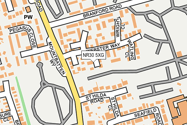 NR30 5XG map - OS OpenMap – Local (Ordnance Survey)