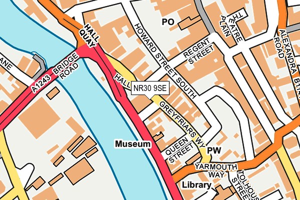 NR30 9SE map - OS OpenMap – Local (Ordnance Survey)