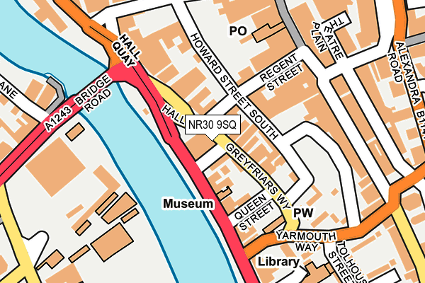 NR30 9SQ map - OS OpenMap – Local (Ordnance Survey)