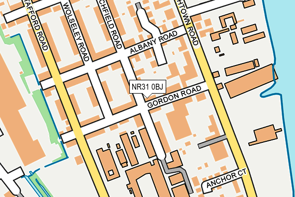 NR31 0BJ map - OS OpenMap – Local (Ordnance Survey)