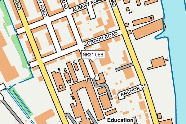 NR31 0EB map - OS OpenMap – Local (Ordnance Survey)