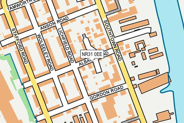 NR31 0EE map - OS OpenMap – Local (Ordnance Survey)