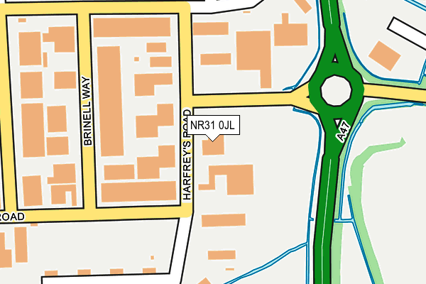 NR31 0JL map - OS OpenMap – Local (Ordnance Survey)