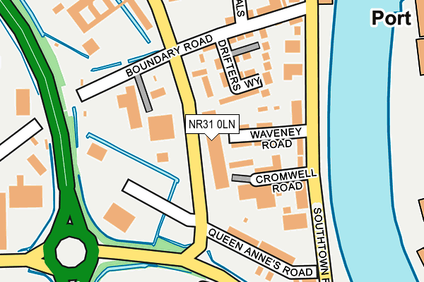 NR31 0LN map - OS OpenMap – Local (Ordnance Survey)