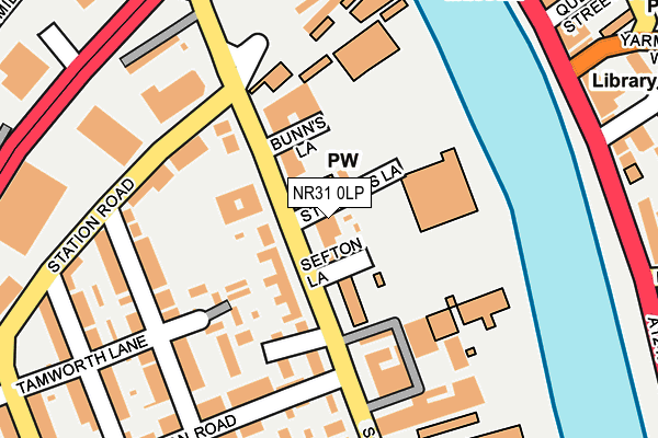 NR31 0LP map - OS OpenMap – Local (Ordnance Survey)
