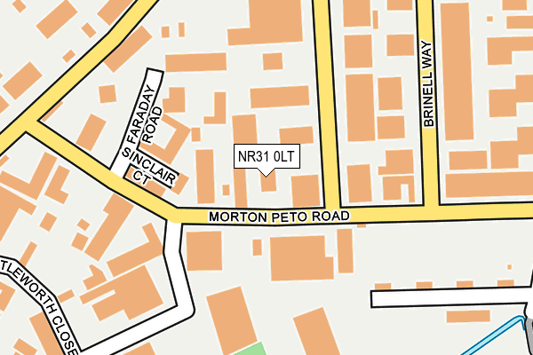 Map of MORTON PETO ESTATE MANAGEMENT LIMITED at local scale