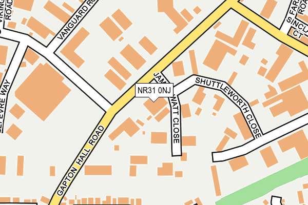 NR31 0NJ map - OS OpenMap – Local (Ordnance Survey)