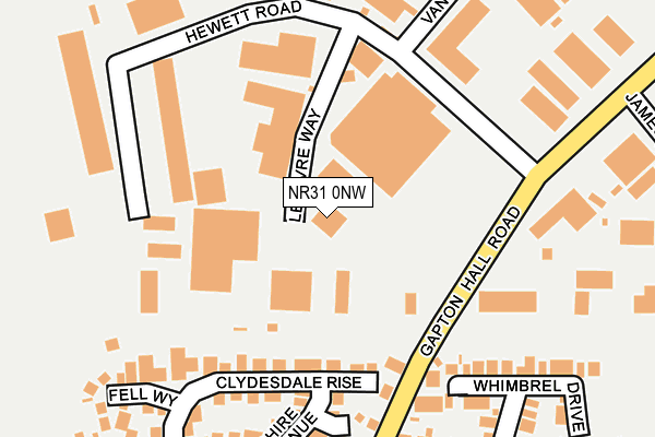 NR31 0NW map - OS OpenMap – Local (Ordnance Survey)