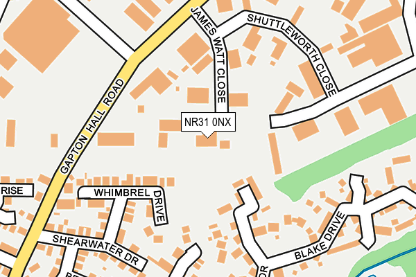 NR31 0NX map - OS OpenMap – Local (Ordnance Survey)