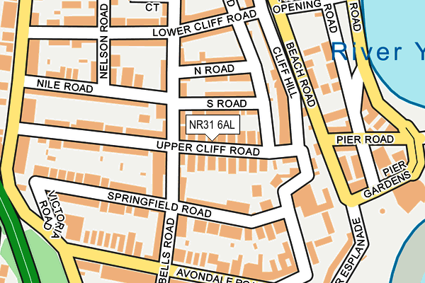 NR31 6AL map - OS OpenMap – Local (Ordnance Survey)