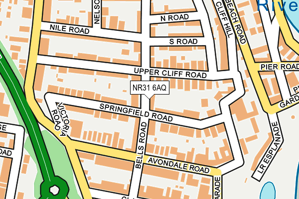 NR31 6AQ map - OS OpenMap – Local (Ordnance Survey)