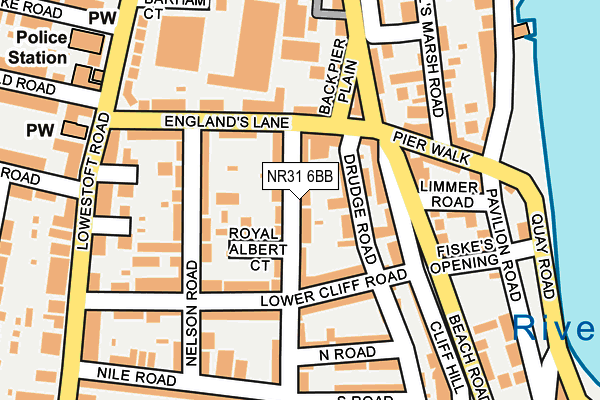 NR31 6BB map - OS OpenMap – Local (Ordnance Survey)