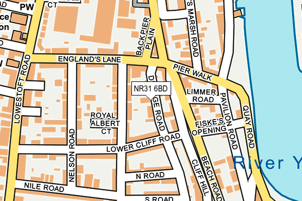 NR31 6BD map - OS OpenMap – Local (Ordnance Survey)
