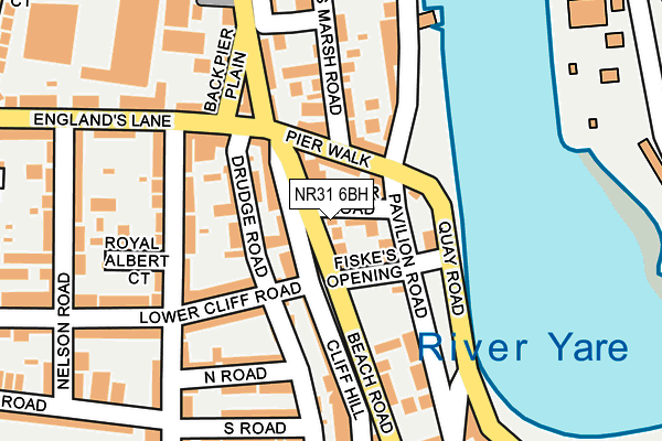 NR31 6BH map - OS OpenMap – Local (Ordnance Survey)