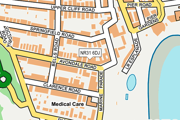 NR31 6DJ map - OS OpenMap – Local (Ordnance Survey)