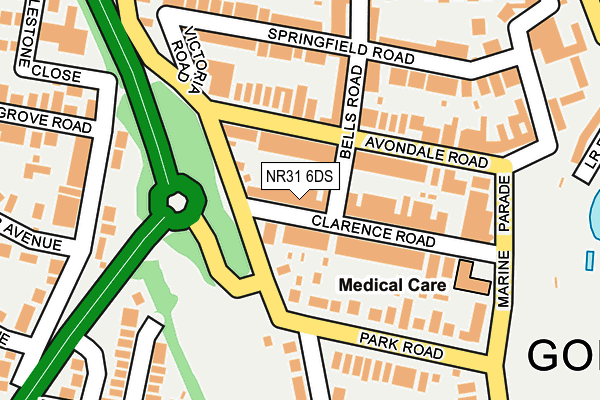 NR31 6DS map - OS OpenMap – Local (Ordnance Survey)