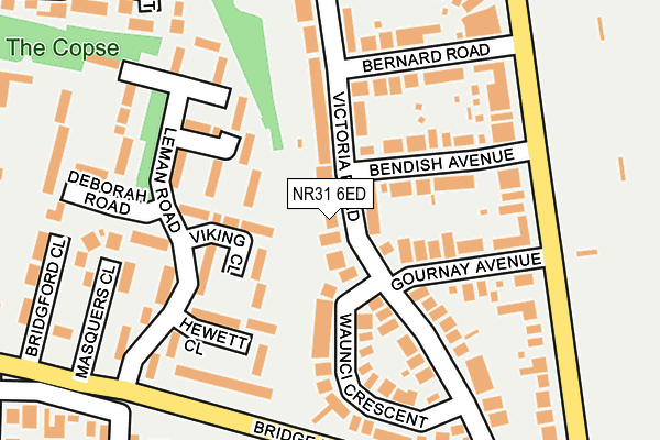 NR31 6ED map - OS OpenMap – Local (Ordnance Survey)