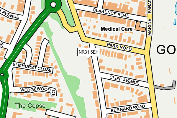 NR31 6EH map - OS OpenMap – Local (Ordnance Survey)