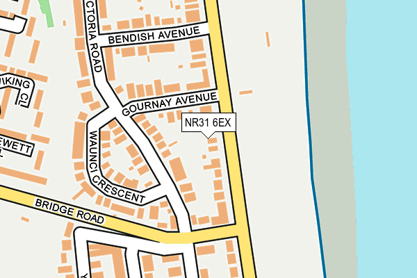 NR31 6EX map - OS OpenMap – Local (Ordnance Survey)