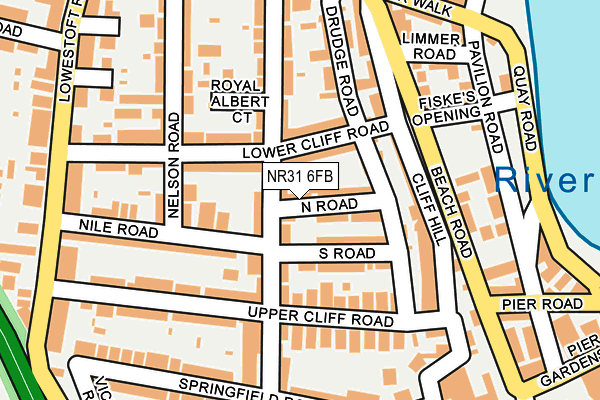 NR31 6FB map - OS OpenMap – Local (Ordnance Survey)