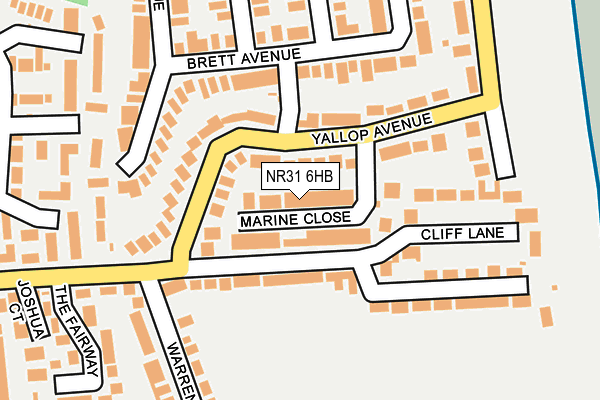 NR31 6HB map - OS OpenMap – Local (Ordnance Survey)