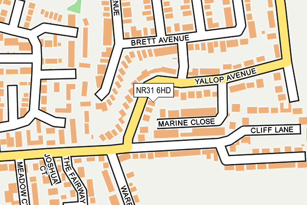 NR31 6HD map - OS OpenMap – Local (Ordnance Survey)