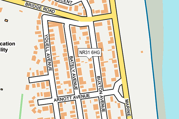 NR31 6HG map - OS OpenMap – Local (Ordnance Survey)