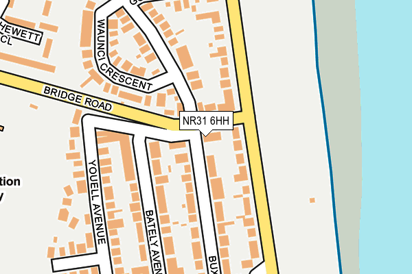 NR31 6HH map - OS OpenMap – Local (Ordnance Survey)