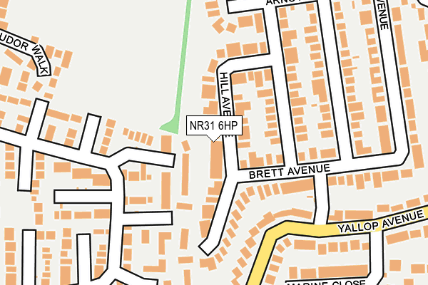 NR31 6HP map - OS OpenMap – Local (Ordnance Survey)