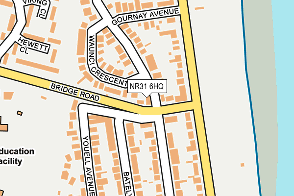 NR31 6HQ map - OS OpenMap – Local (Ordnance Survey)
