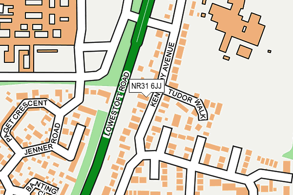 NR31 6JJ map - OS OpenMap – Local (Ordnance Survey)