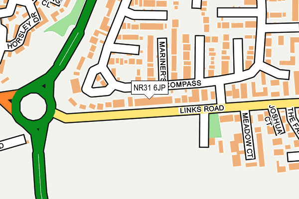 NR31 6JP map - OS OpenMap – Local (Ordnance Survey)