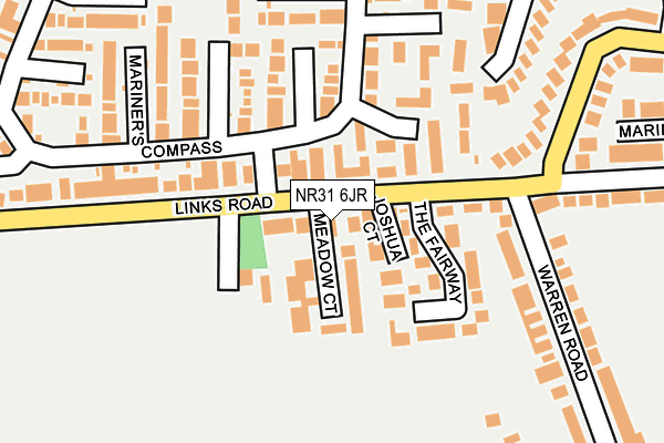 NR31 6JR map - OS OpenMap – Local (Ordnance Survey)