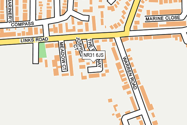 NR31 6JS map - OS OpenMap – Local (Ordnance Survey)