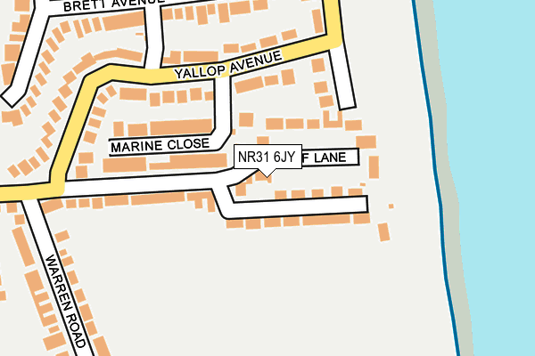 NR31 6JY map - OS OpenMap – Local (Ordnance Survey)