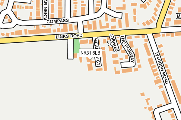 NR31 6LB map - OS OpenMap – Local (Ordnance Survey)