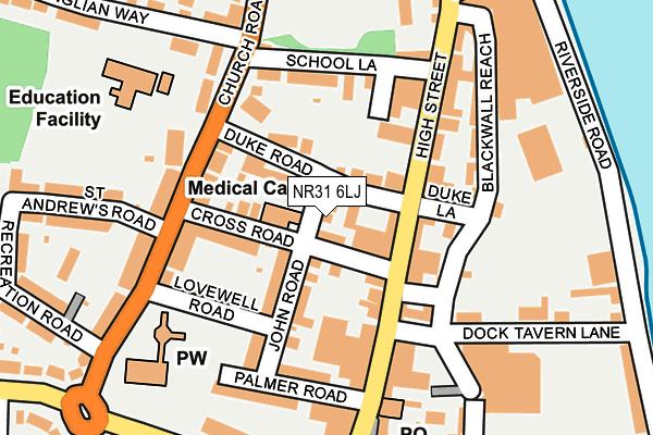 NR31 6LJ map - OS OpenMap – Local (Ordnance Survey)