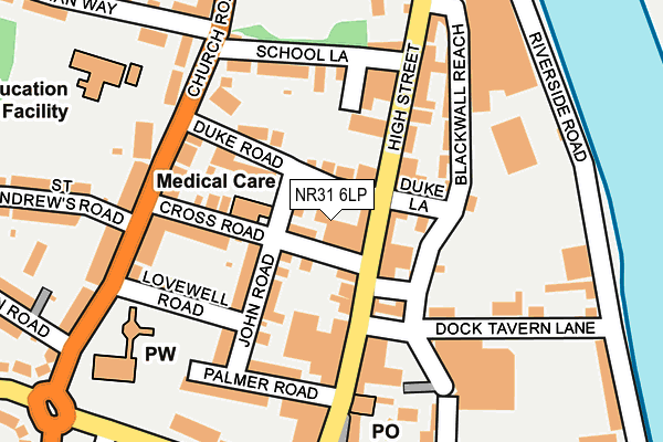 NR31 6LP map - OS OpenMap – Local (Ordnance Survey)