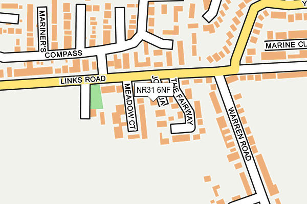 NR31 6NF map - OS OpenMap – Local (Ordnance Survey)