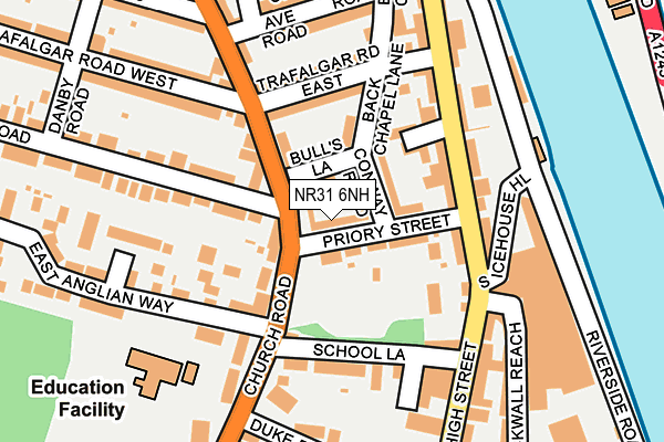 NR31 6NH map - OS OpenMap – Local (Ordnance Survey)