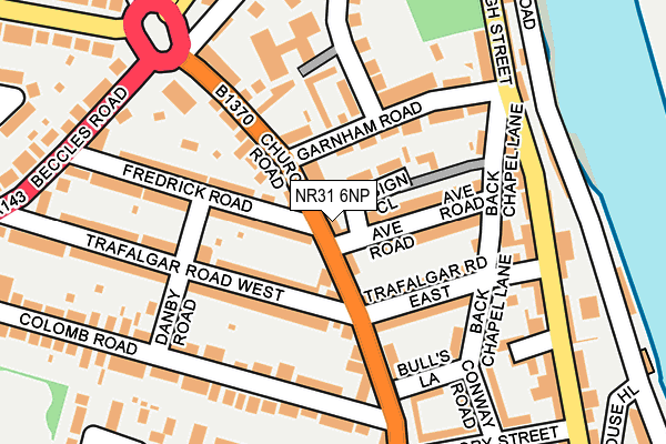 NR31 6NP map - OS OpenMap – Local (Ordnance Survey)